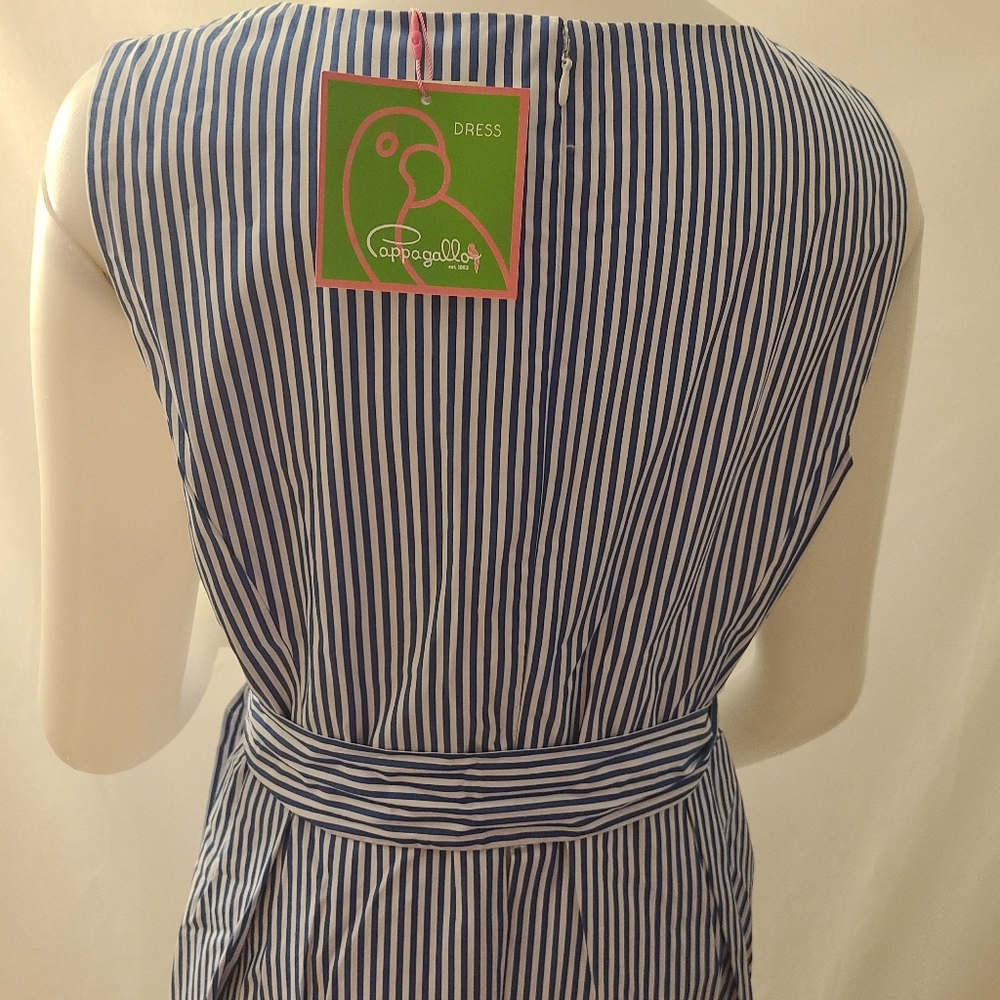 Pappagallo women's strip sleeveless casual dress - Picture 5 of 7